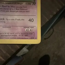 The Pokemon Company Pokemon TCG Dark Slowbro 29/82 Team Rocket Rare English 2000 - Image 3