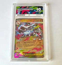 Pokemon TCG Mega Charizard X EX 013/094 Me02 Phantasmal Flames Holo 360HP - Image 2