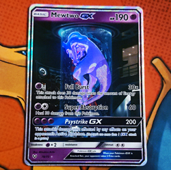 Mewtwo GX 78/73 Shining Legends Secret Rare Full Art Holo Pokemon Card EN - Image 1