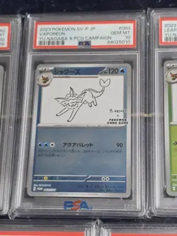 PSA 10 & 9 Yu Nagaba Eevee’s Promo Complete Set Of 9 Pokemon Card Japanese - Image 4