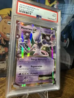 2016 POKEMON XY EVOLUTIONS 52 MEWTWO EX PSA 9 - Image 3