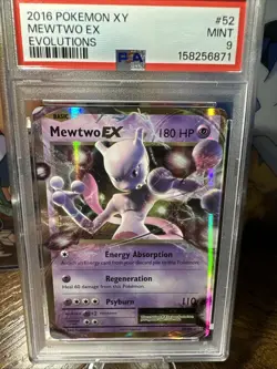 2016 POKEMON XY EVOLUTIONS 52 MEWTWO EX PSA 9 - Image 4