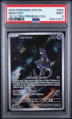 2023 Pokemon Mewtwo 052 PSA 9 151 Ultra-Premium Collection SV Black Star Promo!! - Image 1