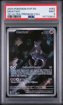 Mewtwo Pokemon Svp En-Sv Black Star Promo 052 NM PSA 9 - Image 1