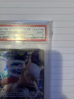 Pokemon TCG 2016 Mewtwo EX XY125 Black Star Promo Holo Pokemon Card PSA 9 - Image 2