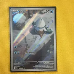 Pokemon Snover 140/132 ME01 Mega Evolution Illustration Rare Holo TCG (EN) - Image 2