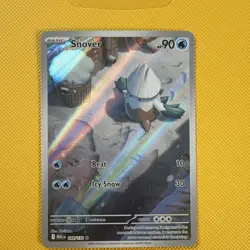 Pokemon Snover 140/132 ME01 Mega Evolution Illustration Rare Holo TCG (EN) - Image 3