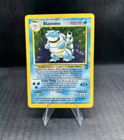 Pokemon TCG Blastoise Base Set 2 2/130 Holo Rare 100 HP English 1999 - Image 1