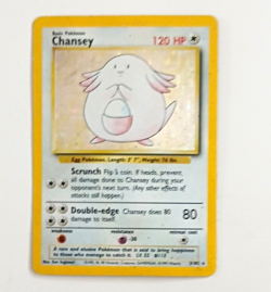 Pokemon TCG Chansey 3/102 Base Set Holo Rare 1999 WOTC English 120HP Unlimited - Image 1