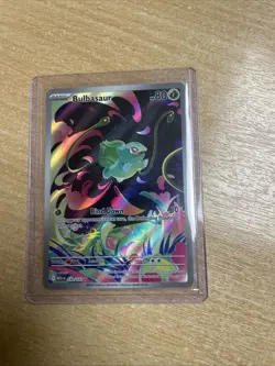 Pokemon TCG Mega Evolution Bulbasaur Illustration Rare Card 133/132 - Image 1