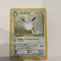 Pokemon TCG Wigglytuff 19/130 - English Base Set 2 Holo Rare Card MP - Image 1