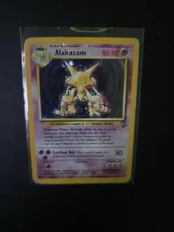 Pokemon Alakazam TCG Base Set 2 Holo Rare Card 1/130 Unlimited HP - Image 4
