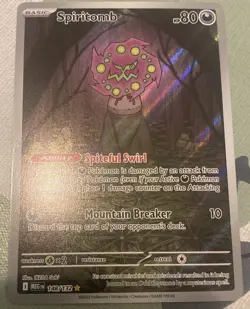 Pokemon TCG Spiritomb 148/132 Illustration Rare Holo Mega Evolution - Image 1