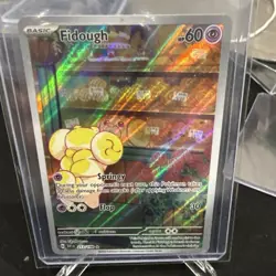Pokemon TCG Fidough Scarlet & Violet Base Set 213/198 Holo Illustration Rare - Image 1
