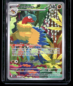 Pokemon TCG Archeops 132/086 illustration Rare White Flare SV English NM - Image 1