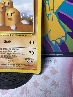Dugtrio 19/102 Rare Base Set 1999 English Unlimited Pokemon TCG Pokemon Card - Image 5