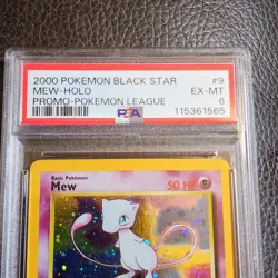 2000 Mew Pokemon Black Star Promo Card #9 PSA 6 EX-MT - Image 2