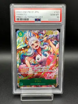 PSA 10 Yamato OP01-121 SEC PRB-01 Alt Art One Piece Card The Best Japanese 2024 - Image 1