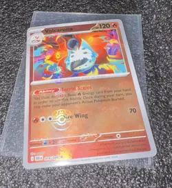 Pokemon Volcarona Master Ball Pattern 016/086 SV: Black Bolt Holo Rare NM - Image 1