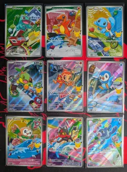 Pokemon TCG - First Partner Illustration Collection 2026 - Full Set x9 cards - Image 1