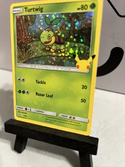 Turtwig 4/25 HOLO Pokemon Card 25th Anniversary McDonalds Promo 2021 - Image 3