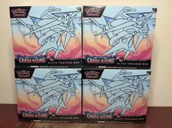 Lot of (4) Pokemon Center Chaos Rising Elite Trainer Boxes SEALED PC ETB - Image 1