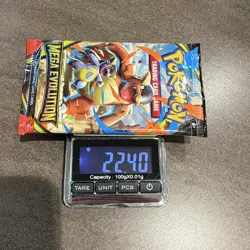Heavy 22.40g Pokemon TCG Mega Evolution Booster Pack Factory Sealed - Image 1