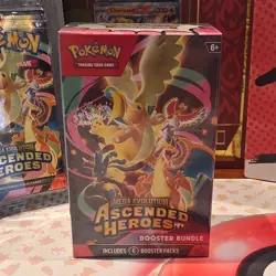 Pokemon TCG Mega Evolution Ascended Heroes Booster Bundle Box 6 Packs - Image 1