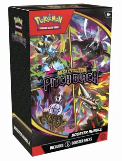 Pokemon TCG: Mega Evolution—Pitch Black Booster Bundle (6 Booster Packs) - Image 1