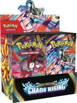 Pokemon TCG: Mega Evolution Chaos Rising Boosters Box (36 Packs) Unsealed - Image 1