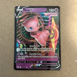 Pokemon TCG Mew v 2025 SWSH08 Fusion Strike Ultra Rare Holo Card #113/264 - Image 1