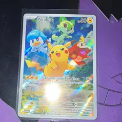 Pokemon TCG Pikachu SVP Black Star Promo Holo 027 English 2023 60 HP - Image 1