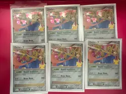 Zacian Lv.X SWSH135 Pokemon Celebrations 25th Anniversary Promo Card Lot Of 6 - Image 1