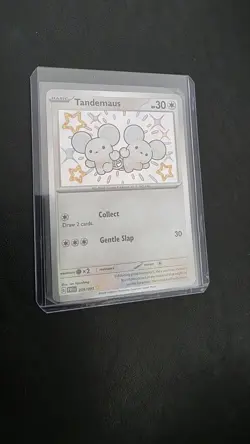 Pokemon TCG Tandemaus Sv: Paldean Fates 209/091 Shiny Rare Holo 2024 - Image 4