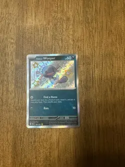 PALDEAN WOOPER 180/091 SHINY RARE PALDEAN FATES POKEMON HOLO NM - Image 1