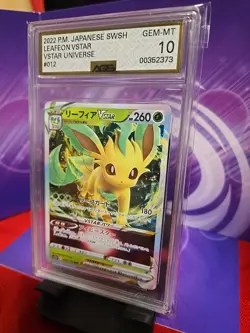 Leafeon VSTAR 012/172 RRR VSTAR Universe s12a Pokemon Card AGS 10 GEM MINT FS - Image 3