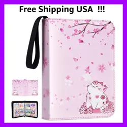 Card Binder for Girls Gifts,440 Cards Collectible Trading Card Holder Case wi... - Image 1