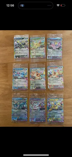 Prismatic Evolutions Surprise Box Sealed Stamped EX Promo Cards 9/9 Complete Set - Image 1