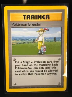 Pokemon Breeder - 76/102 - Rare - Base Set - Pokemon Card - MP - 64 - Image 1