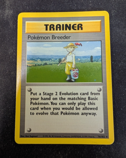 Pokemon Breeder - 76/102 - Rare Unlimited Edition - Base Set (Pokemon) LP - Image 1