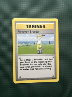 Pokemon TCG Pokemon Breeder Base Set 76/102 Regular Unlimited Rare WotC 1999 - Image 1