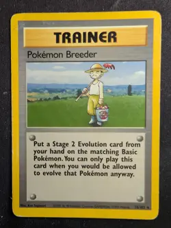 Pokemon Breeder - 76/102 - Rare Unlimited Edition - Base Set (Pokemon) HP - Image 1