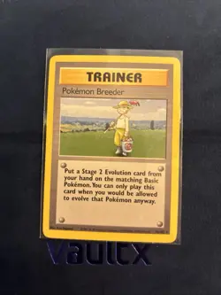 Pokemon TCG Trainer Pokemon Breeder Base Set 76/102 Regular Unlimited Rare - Image 2