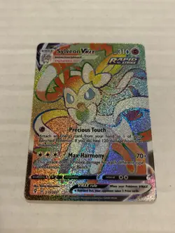 Pokemon TCG Sylveon VMAX 211/203 Evolving Skies Rainbow Secret Rare Card - Image 1