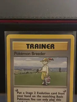 WOTC Pokemon TCG Pokemon Breeder 76/102 Base Set Trainer Rare 1999 LP - Image 5