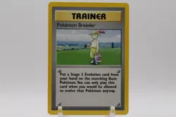 Pokemon TCG Trainer: Pokemon Breeder Base Set Rare Unlimited 76/102 - Image 1