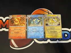 Pokemon Prismatic Evolutions Flareon Vaporeon Jolteon SVP 167 168 169 Promo Card - Image 1