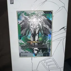 Gundam Card Game Beta Wing Gundam ST02-001 LR+ Parallel Alt Art Card English - Image 3