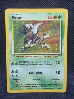 Pinsir 9/64 Holo Rare - Pokemon Card Jungle WOTC - NO SYMBOL ERROR - Mod Play - Image 2
