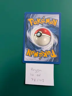 Pokemon Neo Destiny 1st Edition Common Card Porygon 78/105 LP - Image 3